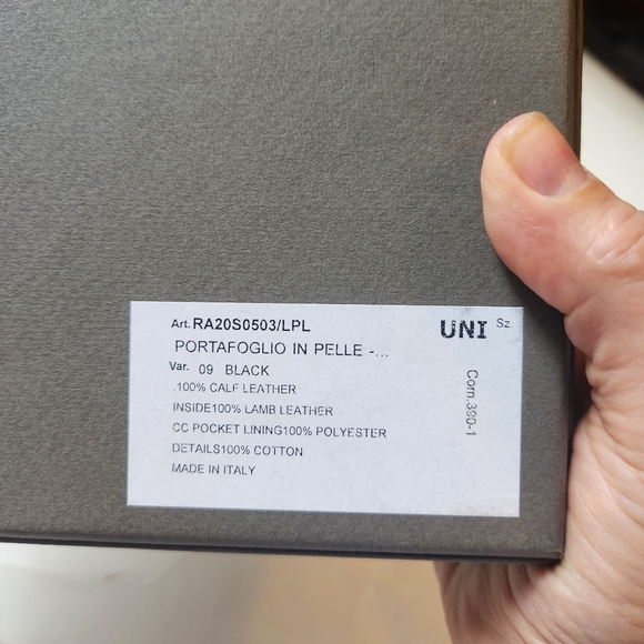 RICK OWENS NECK WALLET BLACK season 2020 in VGUC - Picture 10 of 10